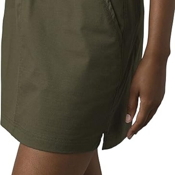 NEW Prana Cargo Olive Double Peak Pull On Elastic Waist Skirt Shorts Skort 2 NWT - Picture 5 of 5